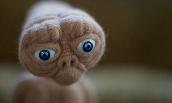 Needle Felted E.T.
